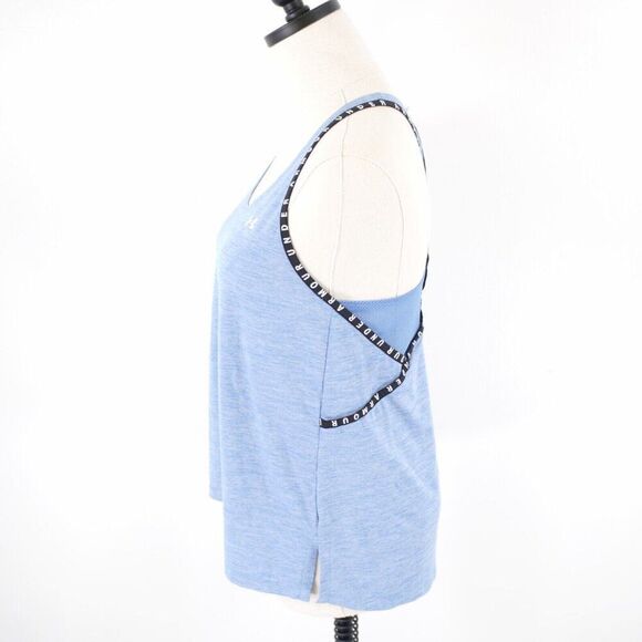 Under Armour Blue Tank Top Small Heatgear Activewear Loose - Picture 4 of 8